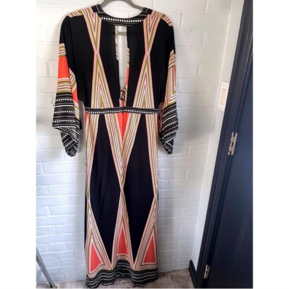 Lulu's Montecito Kimono Wide Sleeve Maxi Dress Gown - Picture 6 of 12
